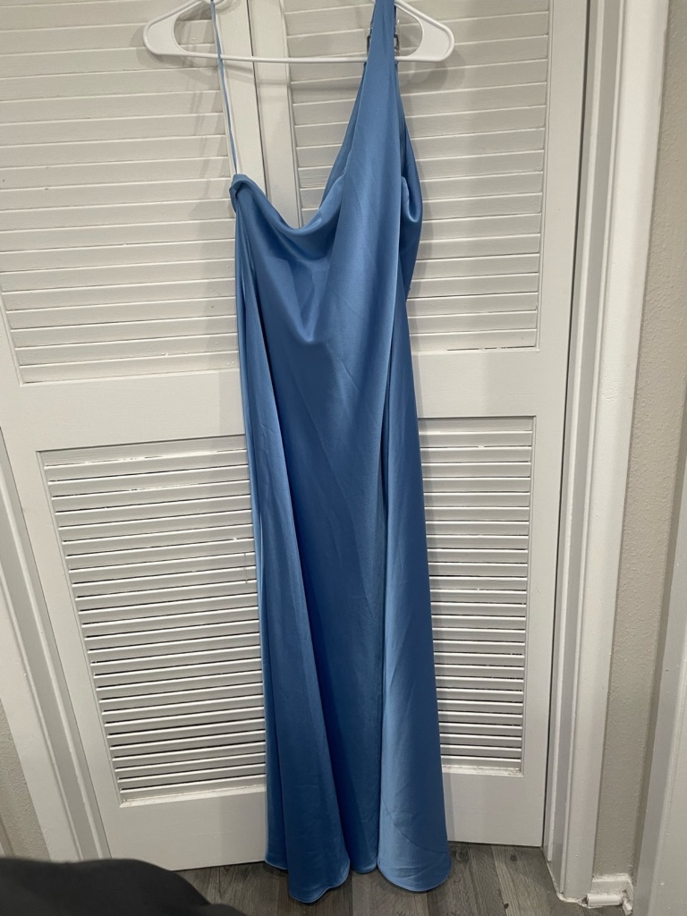 NWT Ralph Lauren Satin Charmeuse One-Shoulder Gown - Picture 4 of 13